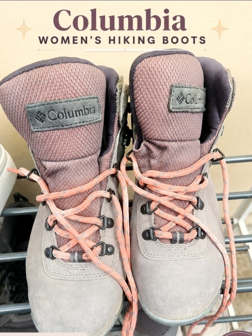 Columbia Women's Ankle Boots in Mauve and Coral